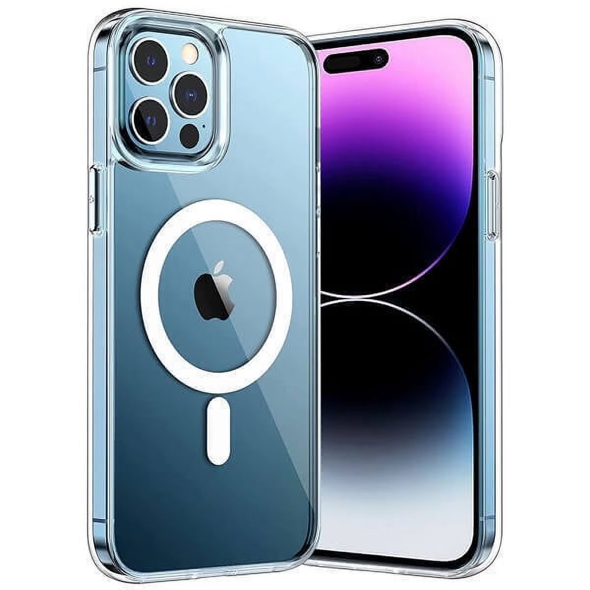 Coque Transparente Magnétique Compatible MagSafe pour iPhone