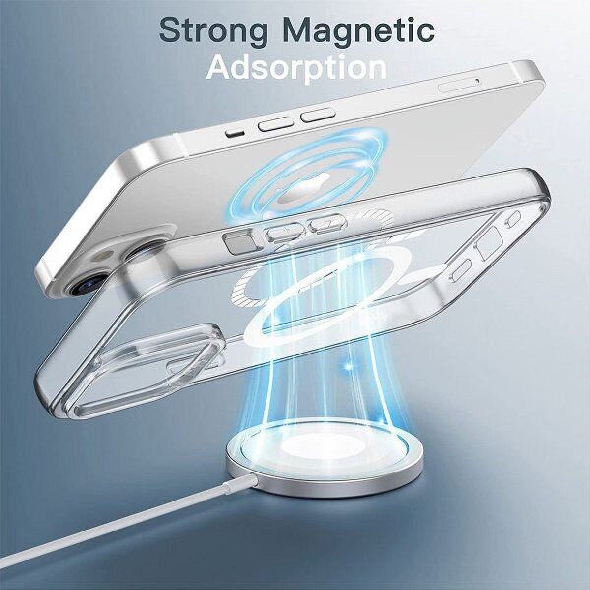Coque Transparente Magnétique Compatible MagSafe pour iPhone