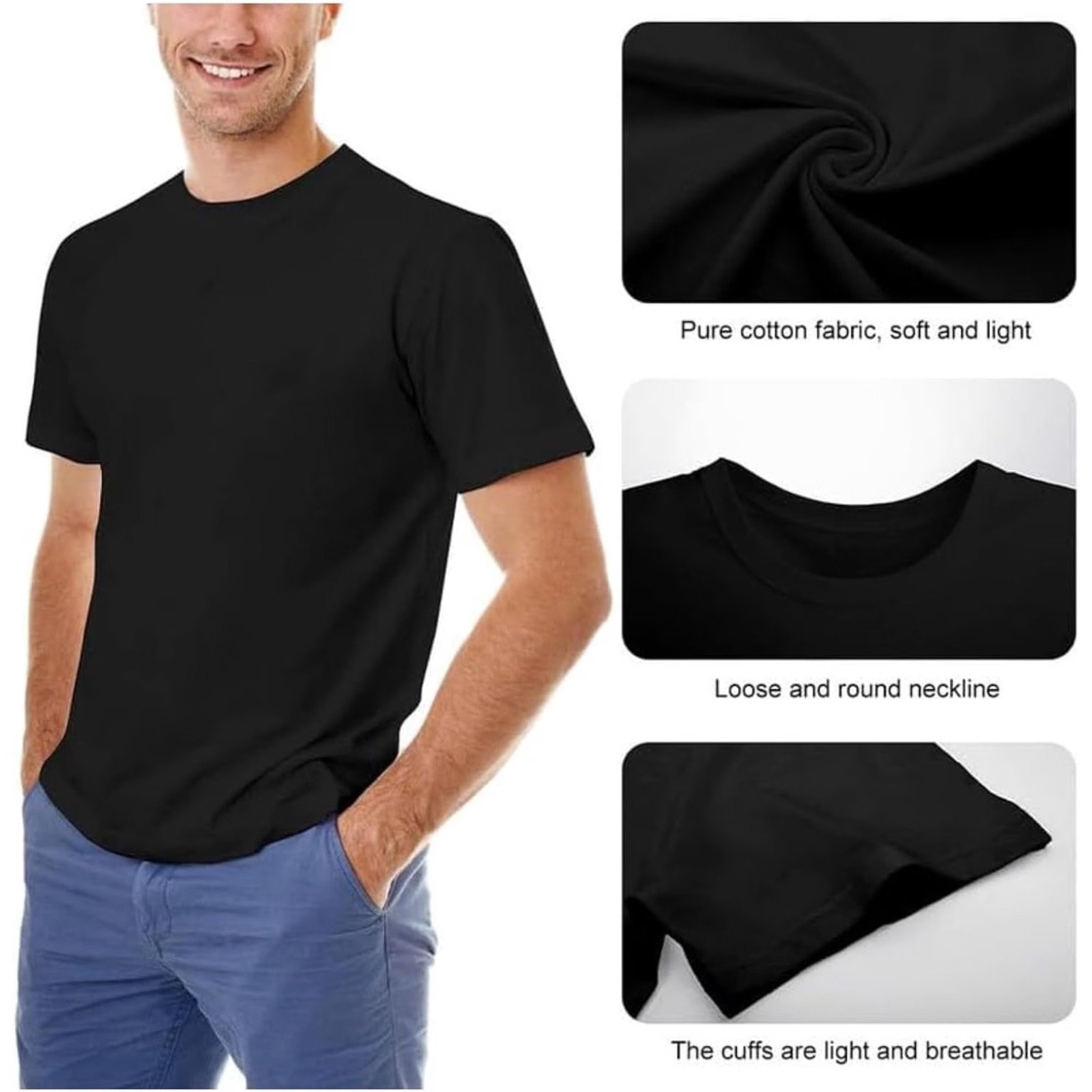 T-shirt Homme Oversize Imprimé Portrait Artistique Streetwear